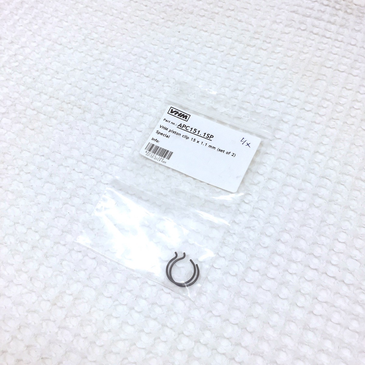 Kolbenclips "Z" 15mm (VHM)